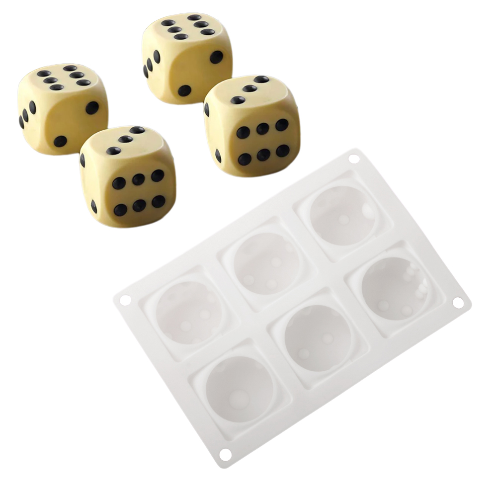 Model Kitchen Set - 6-Cell Cube Mousse Cake Mould Dice