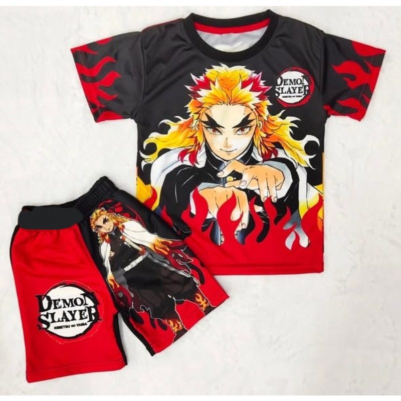 Model Kit Demon Slayer - Demon Slayer Kids T-shirt Shorts Set