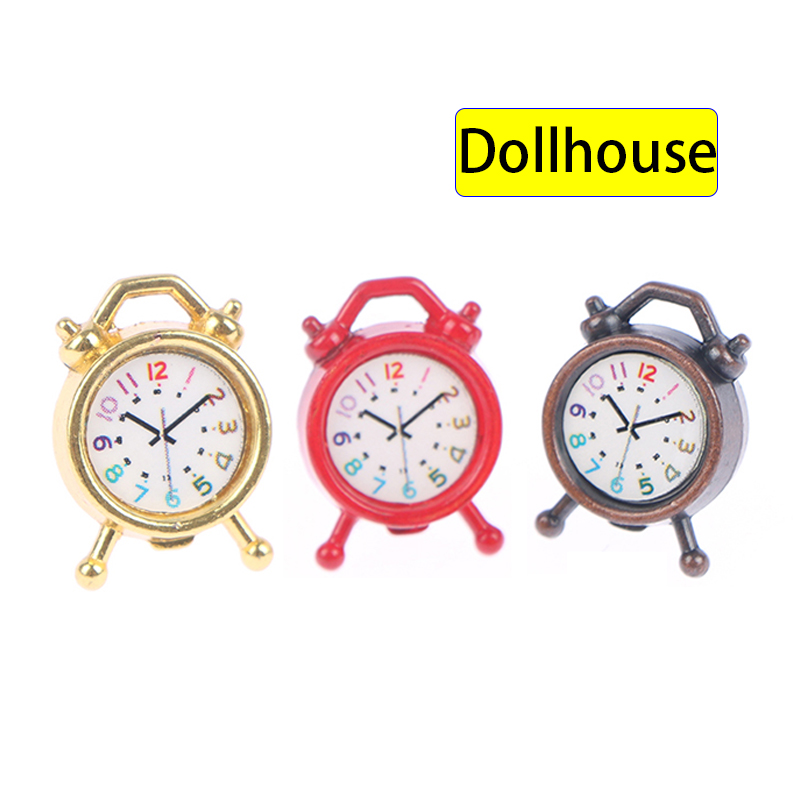 Model Kitchen Set - 1PC 1:12 Scale Alarm Clock Doll