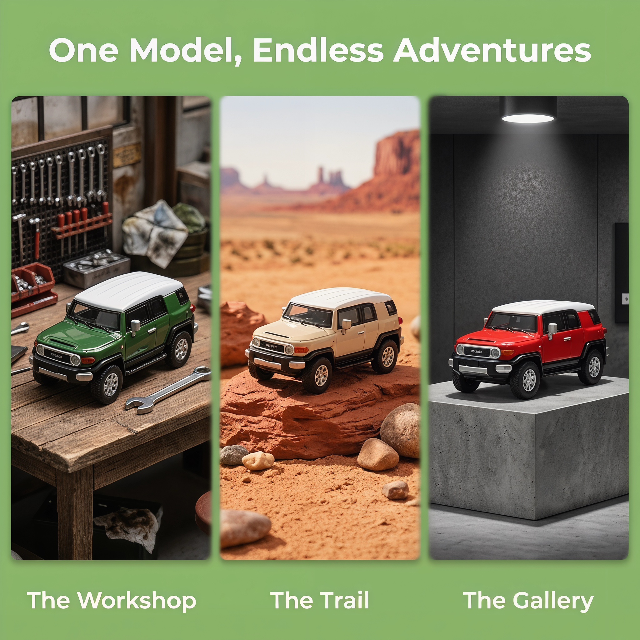 Toyota FJ Cruiser 1:64 Scale D – обзор и цена Model Kit Gundam Hg