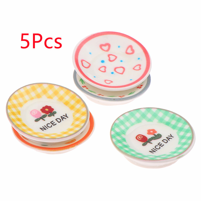 5Pcs 1/12 Dollhouse Mini Plate – обзор и цена Model Kitchen Set
