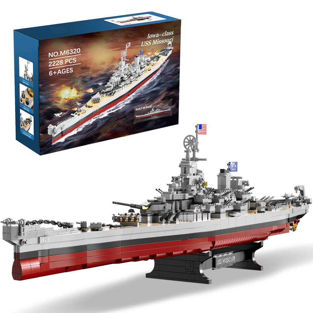 2228PCS USS Missouri battleshi – обзор и цена Model Kit Walmart