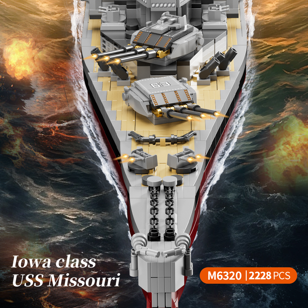 2228PCS USS Missouri battleshi – обзор и цена Model Kit Walmart