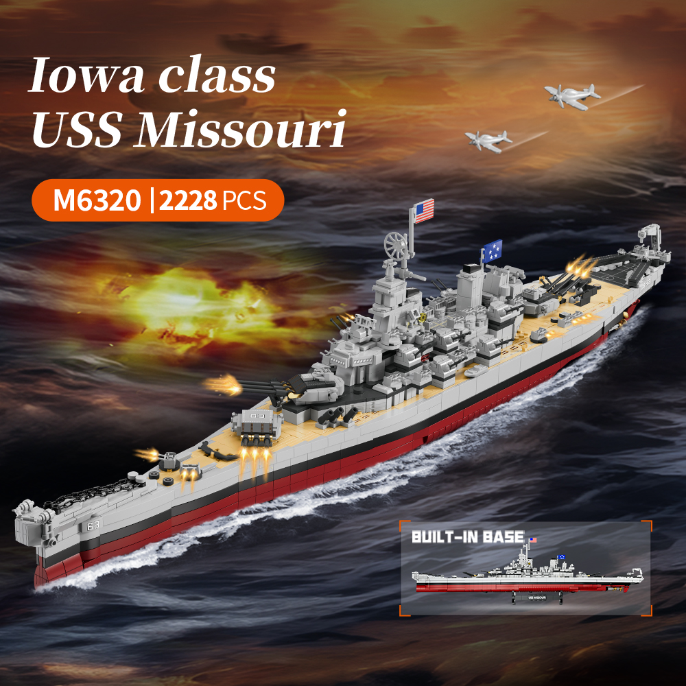 2228PCS USS Missouri battleshi – обзор и цена Model Kit Walmart
