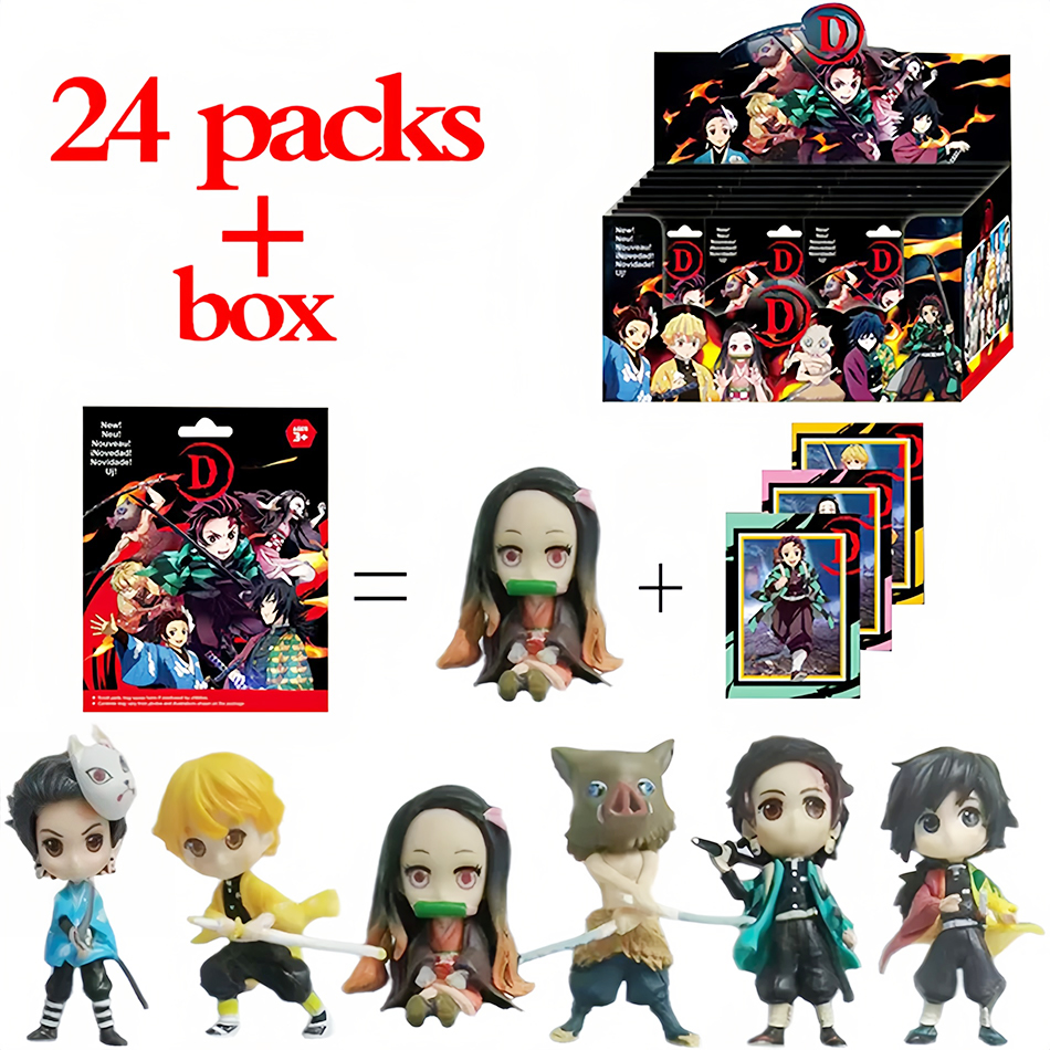 2-24pcs Anime Blind Box Demon  – обзор и цена Model Kit Demon Slayer