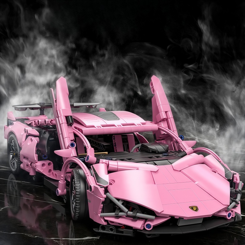 1296+PCS Technical Pink Lambor – обзор и цена Model Kit Lamborghini