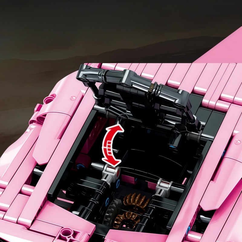 1296+PCS Technical Pink Lambor – обзор и цена Model Kit Lamborghini