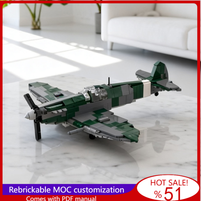 559 Pcs Customize Build Blocks – обзор и цена Model Kit Spitfire
