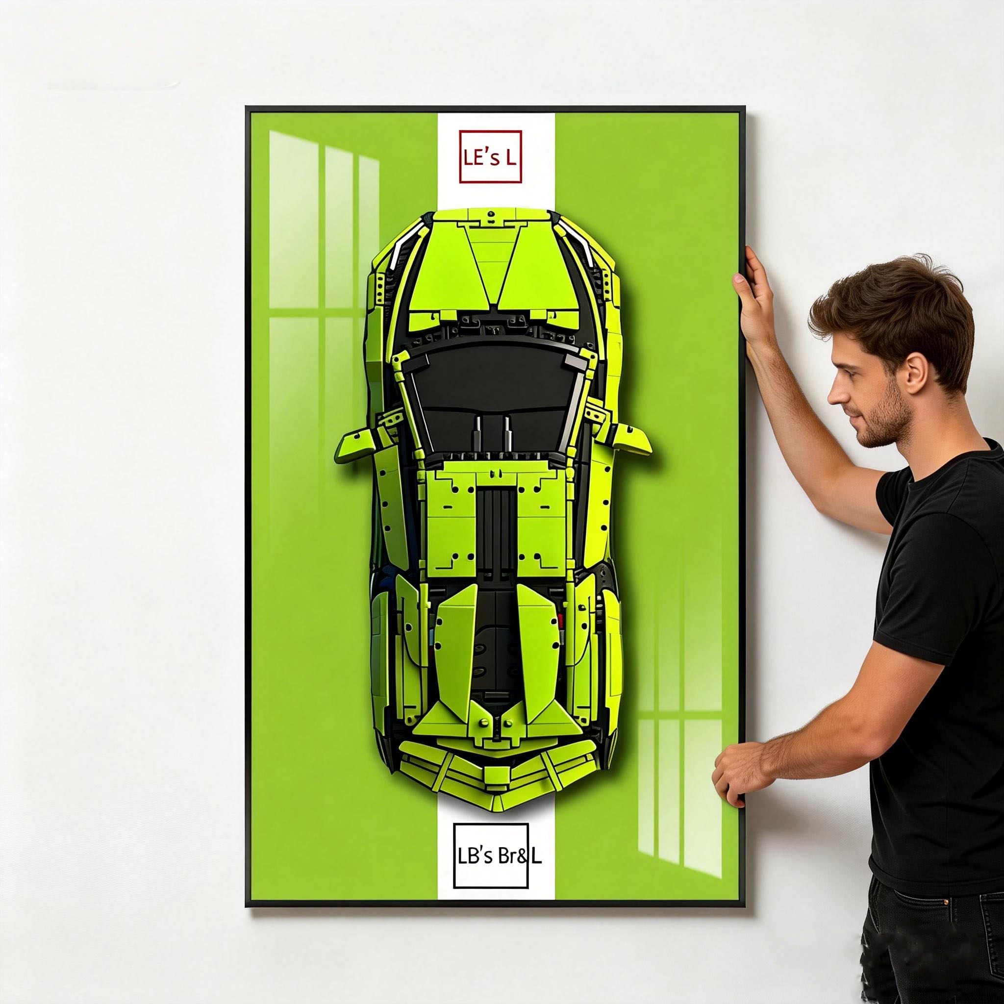 Display Wall Mount for LEGO 42 – обзор и цена Model Kit Lamborghini