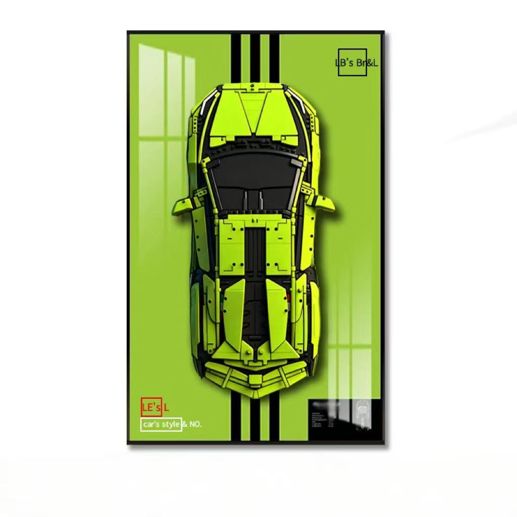 Display Wall Mount for LEGO 42 – обзор и цена Model Kit Lamborghini