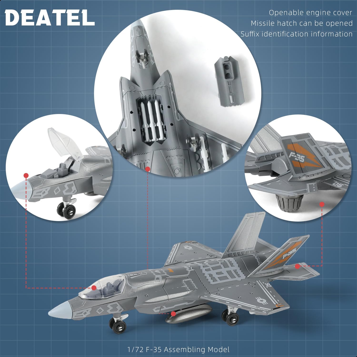 1:72 Scale F-35 Fighter Jet Qu – обзор и цена Model Kit Quick