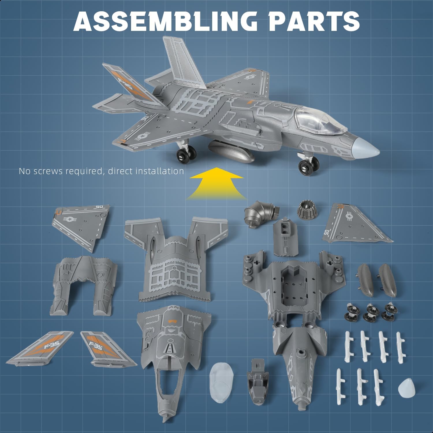 1:72 Scale F-35 Fighter Jet Qu – обзор и цена Model Kit Quick