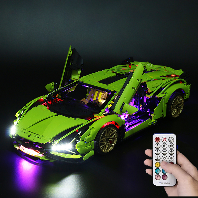 LED Light APP Control Motor Se – обзор и цена Model Kit Lamborghini
