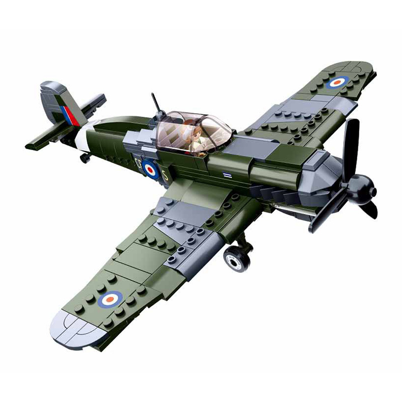 290pcs 0712 WW2 Military Spitf – обзор и цена Model Kit Spitfire