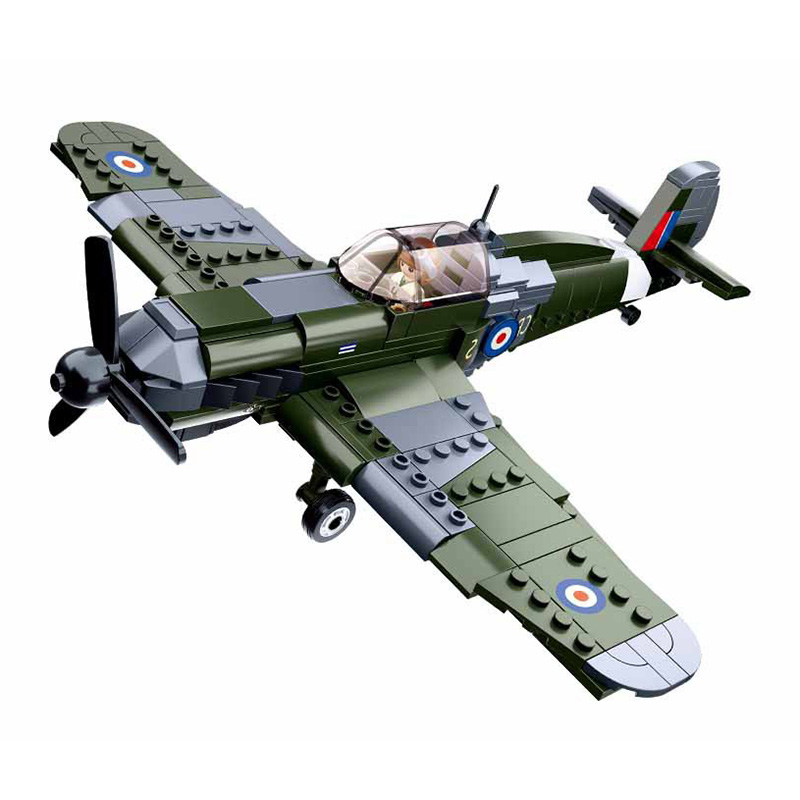 290pcs 0712 WW2 Military Spitf – обзор и цена Model Kit Spitfire