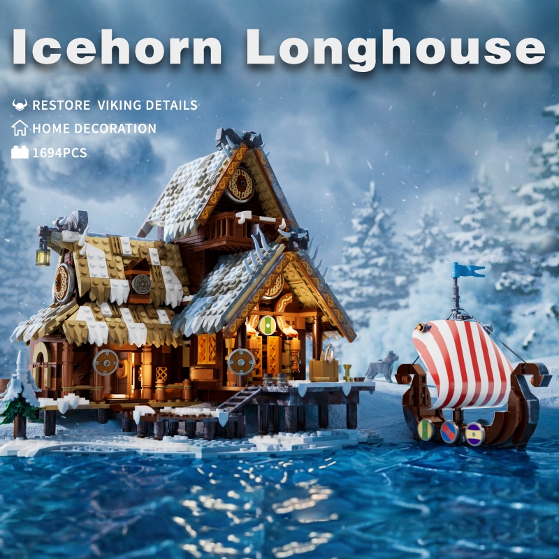 1694PCS Icehorn Longhouse Buil – обзор и цена Model Kit Quick