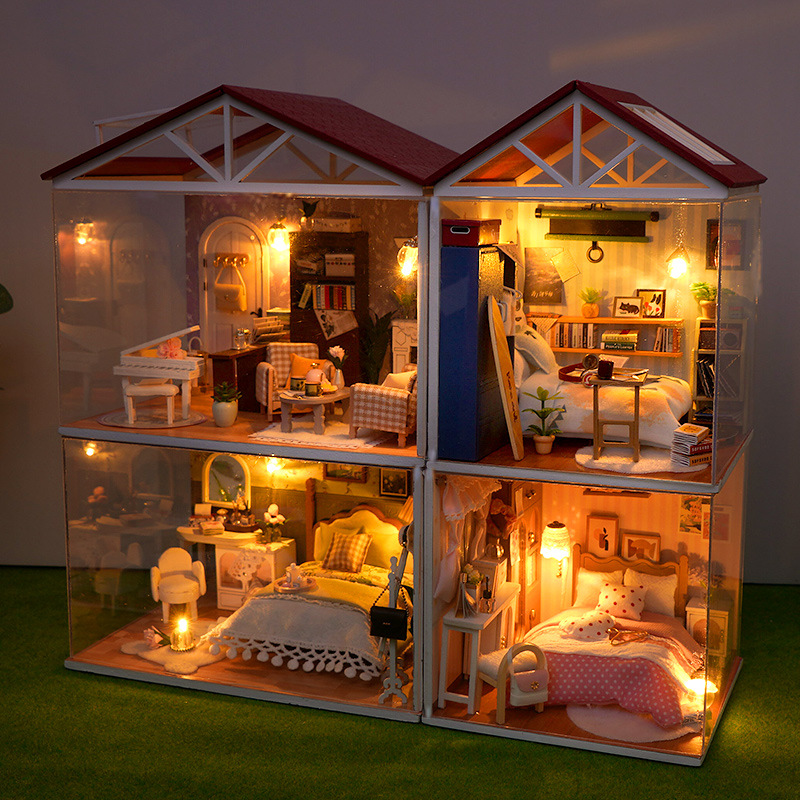 DIY Wooden Dollhouse Mini Bedr – обзор и цена Model Kit Walmart