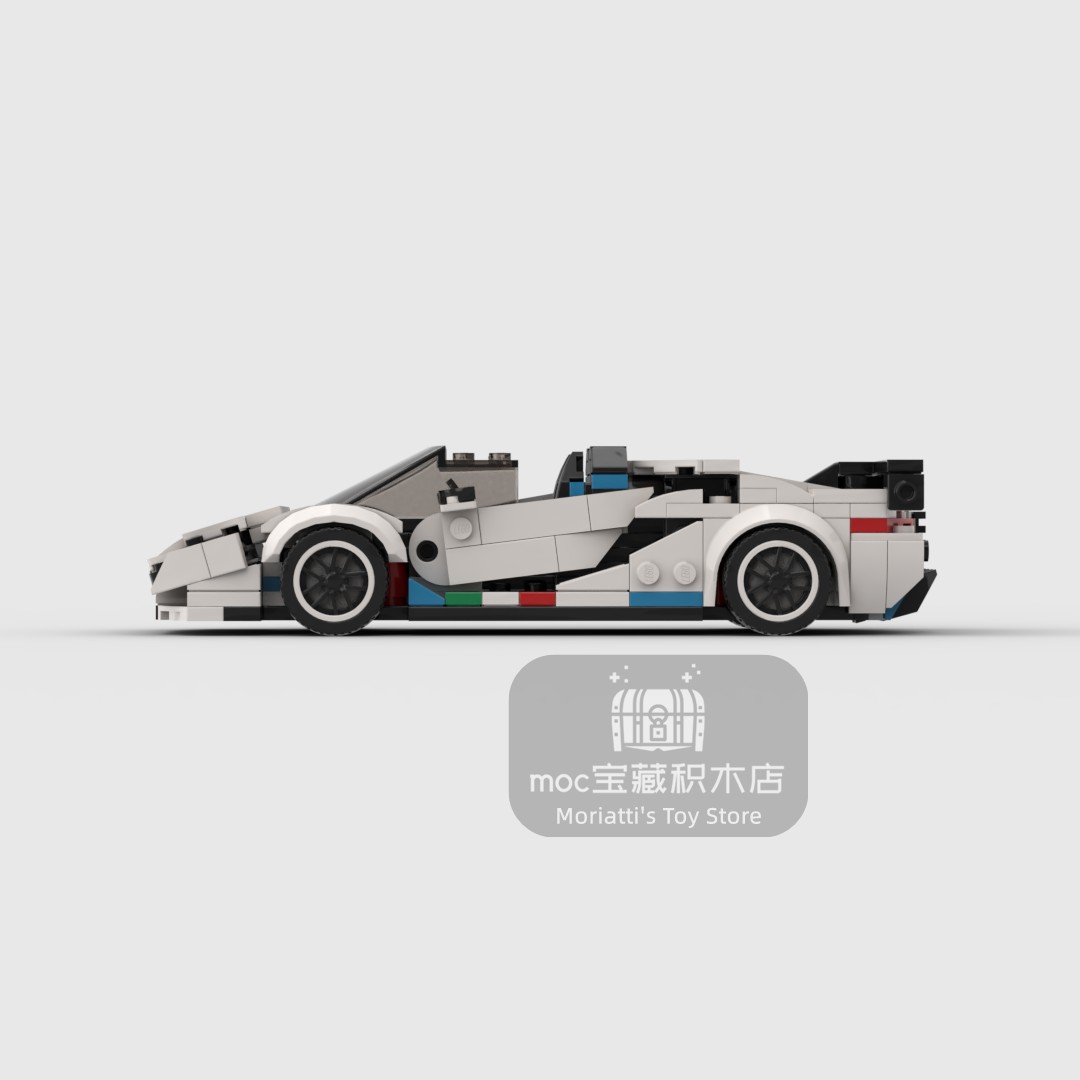 MOC Lambo Aventador SVJ  368pc – обзор и цена Model Kit Lamborghini